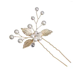 Hair Clips Pearl Flower Alloy Chopsticks Handmade Wedding Accessories For Woman Hairstyle Making Headwear