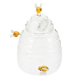 Storage Bottles Sauce Container Lid Honey Jars Containers Kitchen Jar Lids Jam Pot Glass