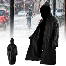 Raincoats Fashion Women Transparent Raincoat Men Black Rain Clothes Covers Impermeable Rainwear Poncho Waterproof Hooded Cover