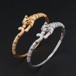 18K gold tiger bangle bracelets for women men silver luxury tennis indian Fashion unisex Jewellery designer Women jewlery party gifts Accessories Wedding girls cool