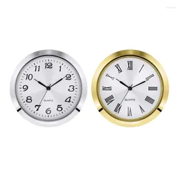 Table Clocks Versatile 55mm Diameter Metal Watch Head Round Clock Craft Component Insert Type Roman/Arabic Number