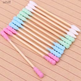 Cotton Swab 100PCS/Pack Double Head Women Makeup Medical Double-head Wood Sticks Ears Cleaning Health Care ToolL23111