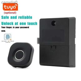 Smart Lock Tuya Intelligent Electronic Fingerprint Locks Fingerprint/ Tuya APP Unlock Smart Door Lock for Drawer Cabinet Locker FurnitureL231116