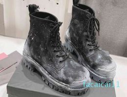 Designer Short men's Boot Zipper Winter Snow boots Oxford Ankle Black Classic Martin