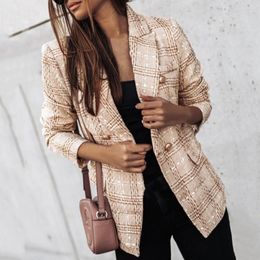 Women's Suits Trendy Winter Coat Cardigan Lapel Close-fitting Casual Buttons Autumn Blazer Thermal