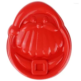 Baking Moulds Santa Claus Silicone Cake Mold Chiffon Mould Bread Bakeware Fondant DIY Tools Merry Christmas Decoration