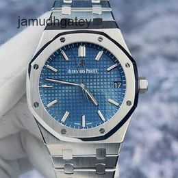 AP Swiss Luxury Watch Royal Oak Series 15500st Blue Plate Precision Steel Automatic Mechanical Watch for Men's Complete Set