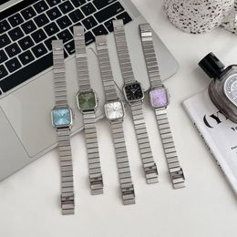 Wristwatches AlloyCase Multi-Function Casual Fashion Steel Strap Ladies Girls Women's Watch Sports Electronic Digital Quartz