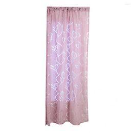 Curtain Translucent Drape Transparent Practical 3 Colours Floral Print Window Wear-resistant