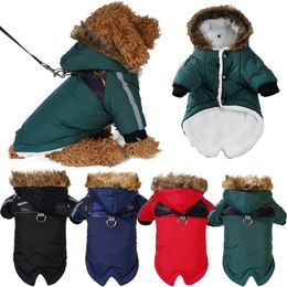 Dog Apparel Clothes Winter Puppy Pet Coat For Small Medium Dogs Thicken Warm Chihuahua Yorkies Fur Hoodie Jacket Pets Clothing 231115