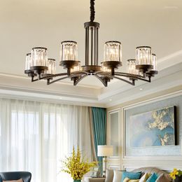 Chandeliers Nordic Style Chandelier Lighting Living Room Light Modern Lustre Crystal Lamp Dining Lamps American Bedroom