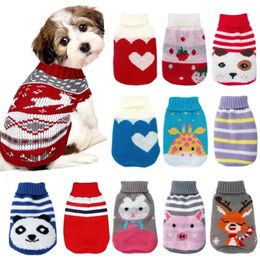 Dog Apparel Warm Clothes for Small Coats Jacket Winter Dogs Cats Clothing Chihuahua Cartoon Pet Sweater Costume Apparels 231115