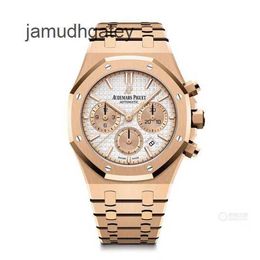 AP Swiss Luxury Watch Royal Oak Series 26315or Rose Gold White Dial Men's and Women's Unisex Fashion Leisure Business Sports Machinery Wristwatch