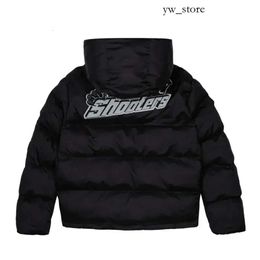 Men's Jackets Trapstar London Shooters Hooded Puffer Jacket Black Reflective Embroidered Thermal Hoodie Men Winter Coat 230620ss 759