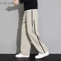 Men's Pants 2023 New Sweatpants Men Baggy Joggers Wide Leg Pants Neutral Breathable Loose Outdoor Trousers Fashion Design Jogging Pants J231116