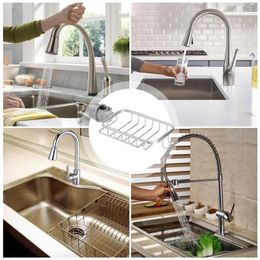 Kitchen Storage Sink Drain Rack Basket Gadgets Aluminium Alloy Drainage Hanger Sinks Organiser Soap Sponge Holders