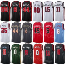 Print Men Women City Basketball DeMar DeRozan Jerseys 11 Zach LaVine 8 Coby White 0 Nikola Vucevic 9 Patrick Williams 44 Alex Caruso 6 Earned Classic Black Red White