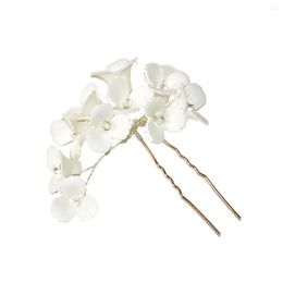 Hair Clips Barrettes Chinese Style Stick Vintage Long Tassel Chopsticks With Minimalist Pearl Leaves Drop Delivery Jewellery Hairjewelry Dhgke