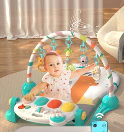 New baby comfort pedale pianoforte baby fitness rack neonato 4 femmina bambino 5 sdraiato e giocando 2 passi 3-6 mesi 0-1 anni giocattoli