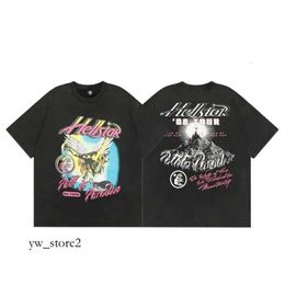 Hellstar T Shirt Rappe Mens Women Tshirt Rapper Wash Grey Heavy Craft Unisex Short Sleeve Top High Street Fashion Retro Hell Women's T-shirt 577