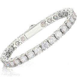 designer bracelet trendy silver for women titanium steel width 3mm 4mm 5mm tennis bracelet inlaid CZ Stone diamond iced out chain bracelets hip hop womens jewelry