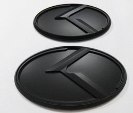 2pcs New 3D black K logo badge emblem sticker fit KIA OPTIMA K5 20112018car emblems7590704