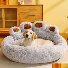 Kennels & Pens Kennels Pens Pet Dog Sofa Beds For Small Dogs Warm Accessories Large Bed Mat Pets Kennel Washable Plush Medium Basket P Dhqan