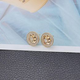 Stud Earrings 925 Silver Micro-Studded Rose Female Retro Fashion Romantic And Delicate Show Temperament Jewellery Gift