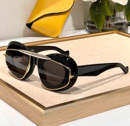 Chunky Oval Sunglasses Black Gold Women Men Designer Sunglasses Sunnies gafas de sol Sonnenbrille UV400 Eye Wear Unisex