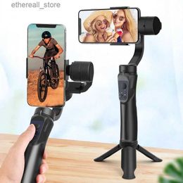 Stabilizers 3-Axis H4 Gimbal Phone Stabilizer Mobile Balance Shooting Smartphone Vlog Video Record for / Call Phone Best Q231116