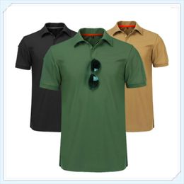 Men's T Shirts Men Tactical Breathable T-shirt Military Polyester Quick Drying T-Shirts Army Short Sleeve Wear Resistant Tee Soldier