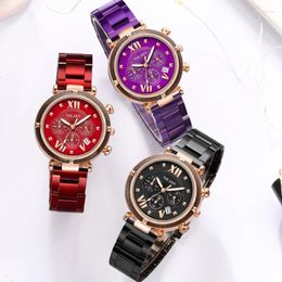 Wristwatches Fashion Irregular Watches Ladies Women Luxury Simple Analogue Quartz Watch Female Steel Waterproof Business Calendar Wristwatch