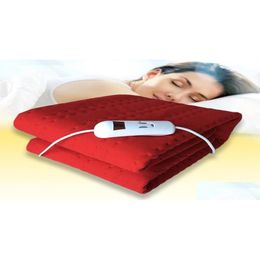 Carpets Super Comfy Luxury Electric Blanket Under Heated Washable Single Double King Bed Intelligent Temperature Drop Delivery Home Dhjnl