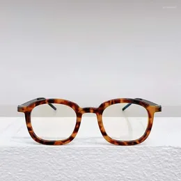 Sunglasses Frames Lndbrg 18050 Rectangular Glasses Frame 137F Men Women Classic Designer Eyeglasses Top Quality Premium Prescription Eyewear