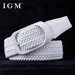 Belts Belt for men and women's decoration fashion canvas woven belt casual sports no hole elastic 231115