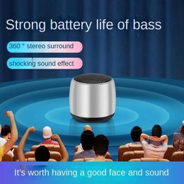 Portable Speakers Creative Stereo Metal Wireless Subwoofer Wireless Bluetooth Speaker Music Player Speakers
