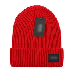 New Designer beanie knit cap wool cap windproof warm quality hat couple models one-piece logo fashion trend perfect fit High-quality products D-16