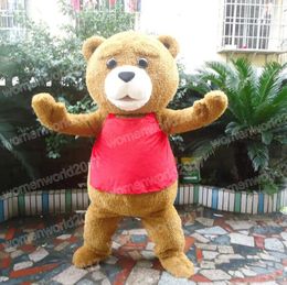 Halloween Teddy bear Mascot Costume Cartoon Character Outfits Suit Adults Size Outfit Birthday Christmas Carnival Fancy Dress For Men Women