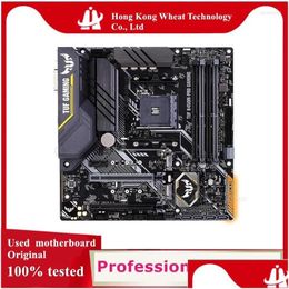 Motherboards Amd B450 Tuf B450M-Pro Gaming Motherboard Used Original Socket Am4 Ddr4 128Gb M.2 Nvme Usb3.0 Sata3 Desktop Mainboard Dro Dh9Yb