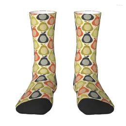 Men's Socks Cute Orla Kiely Dress Unisex Warm Breathbale 3D Printed Scandinavian Flowers Multi Stem Crew