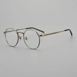 Sunglasses Frames Pure Titanium Eyeglasses Men Japan Brand Square Women Trending Optical Glasses Oculos De Grau Feminino Frame