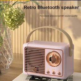 Portable Speakers Outdoor Music Player Retro Stereo Bluetooth Speaker Card with Creative Gift Portable Sound USB