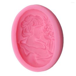 Baking Moulds Fondant Silicone Mould Princess Shaped Silikon Gum Paste Silicon Cookie Moulds For Cake Decoration Beautiful Lady