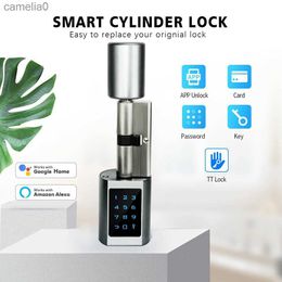 Smart Lock TTLock NEW Model APP Wifi Lock Digital Code RFID Card Bluetooh Remote Control Cylinder Smart Door Lock Home Apartments AirbnbL231116