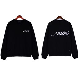 ARIM straw sign letters embroidery pullover round neck sweater men and women with the same paragraph a batch of generation of hair