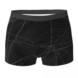 Underpants Web Underwear Black And White Print Customs Boxershorts High Quality Men's Cute Boxer Brief Birthday Gift