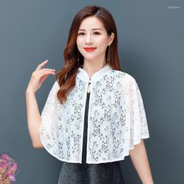 Women's Knits White Retro Night Club Boho Party Kimono Shirt Crochet Cardigan Bohemian Loose Blouse Summer Tops Beachwear Sunproof