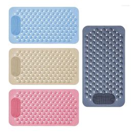 Bath Mats Anti-skid Bathtub Carpet Soft Bathroom Massage Mat Suction Cup Household Foot Pad Accessories