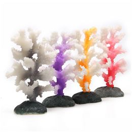 Decorations Luminous Sea Ane Aquarium Artificial Fake Sile Coral Plant Fish Tank Accessories Landscape Decoration Y200917 Drop Deliver Dhai6