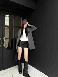 Basic & Casual Dresses designer luxury P23 Autumn and Winter New Youth Style Triangle Decoration Space Cotton Slim Versatile Zipper Hooded Coat One Piece 0VB5